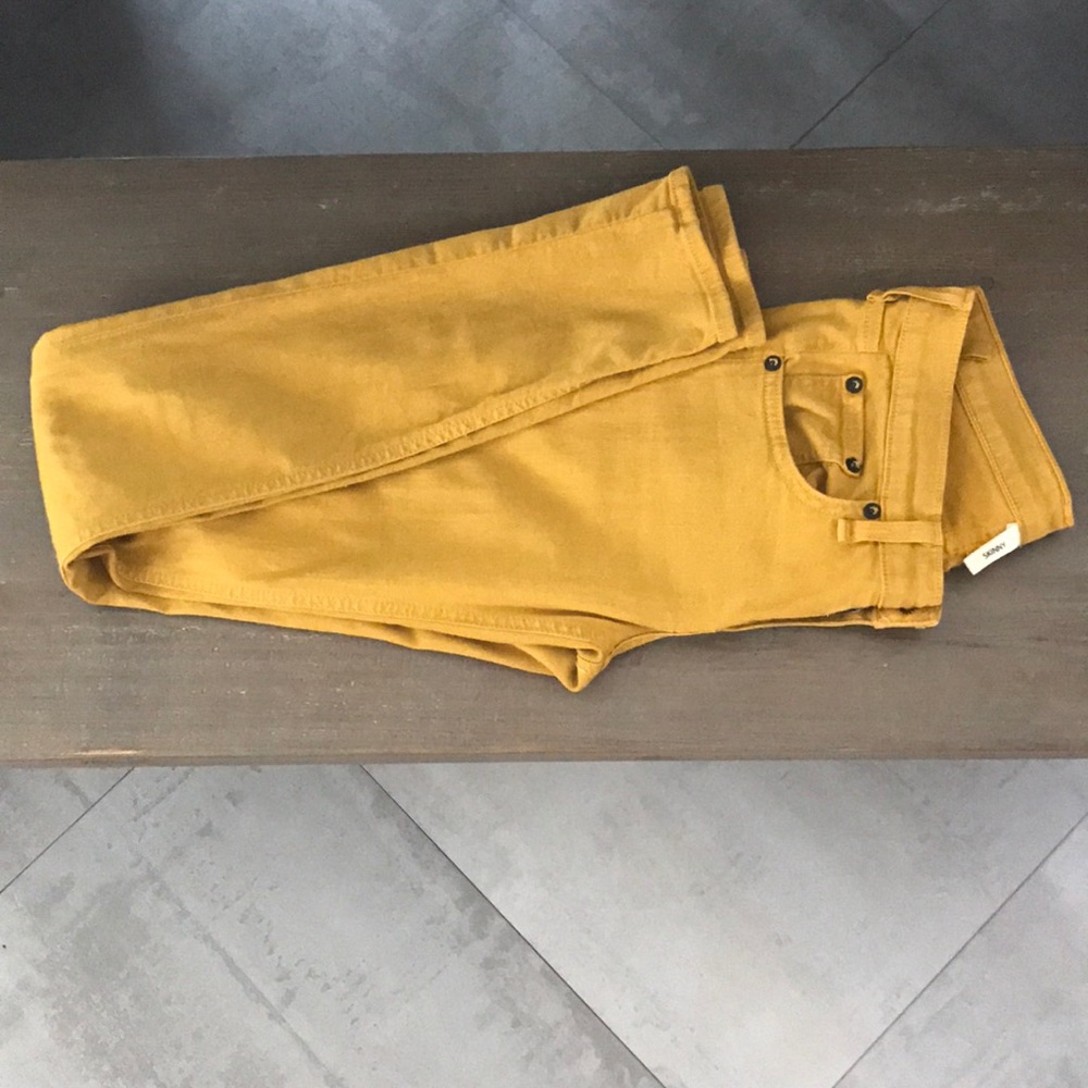 Rag&Bone Mustard Skinny Denim